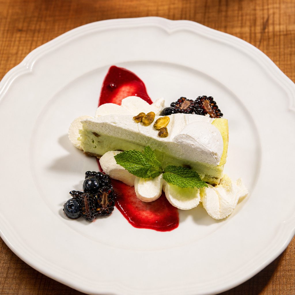 Pistachio Cheesecake.